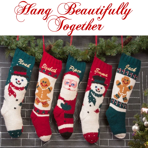 Cozy Gingerbread Knit Christmas Stocking: Warm Holiday Cheer!