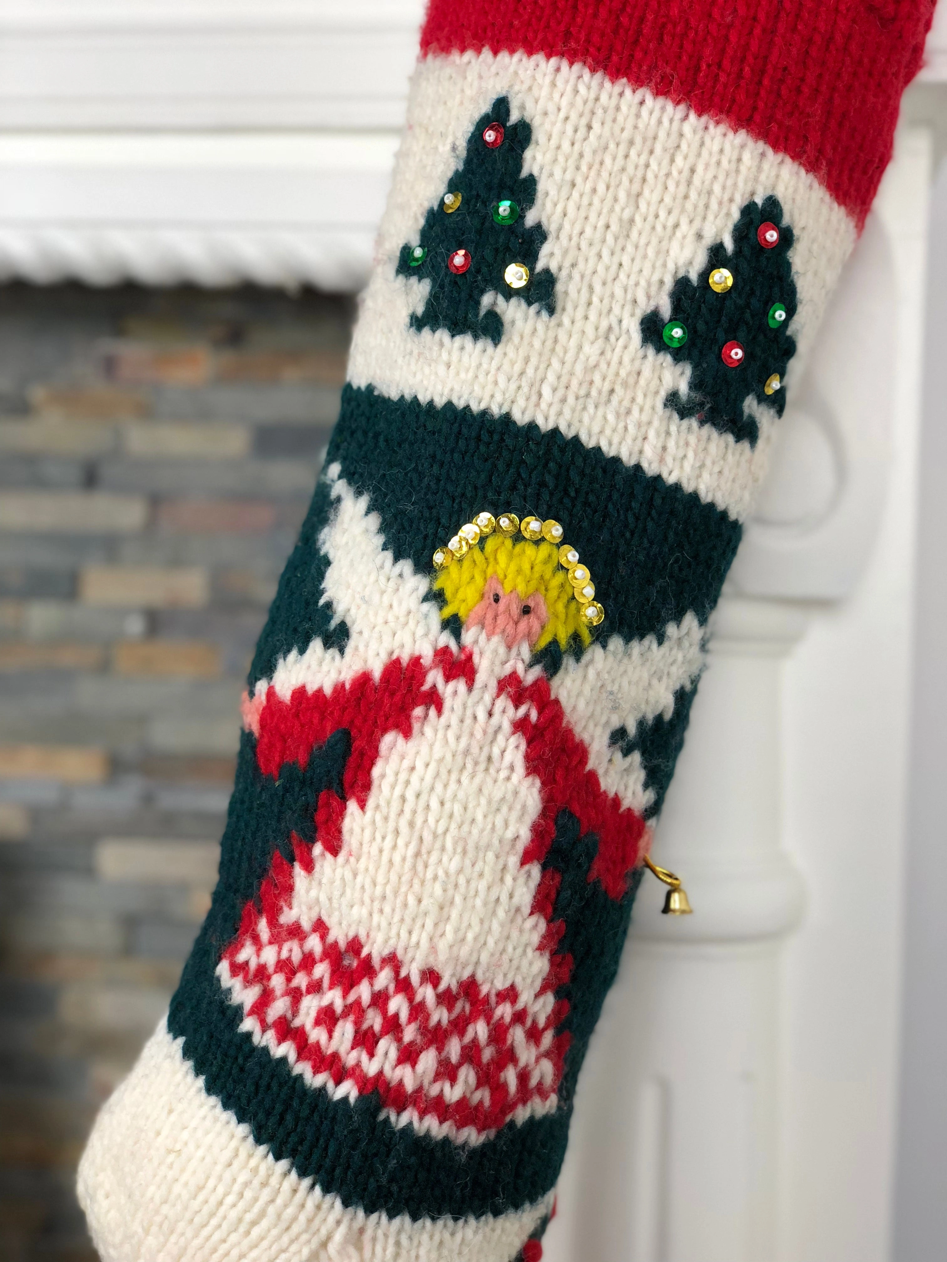 Handcrafted Bernat Angel Stocking: Create a Magical Personalized Christmas Tradition!